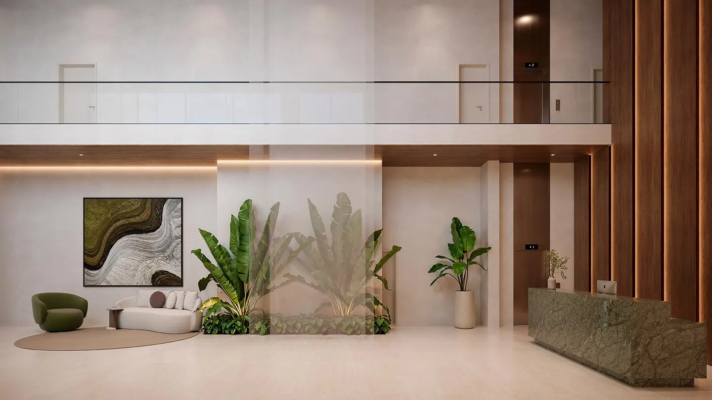 Hall - Perspectiva ilustrada — Bosque Alphagran